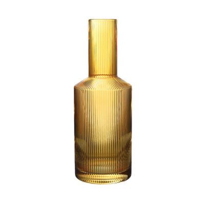 Garrafa Canelada Âmbar