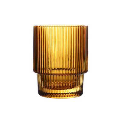 Jogo de Copos Canelado Âmbar