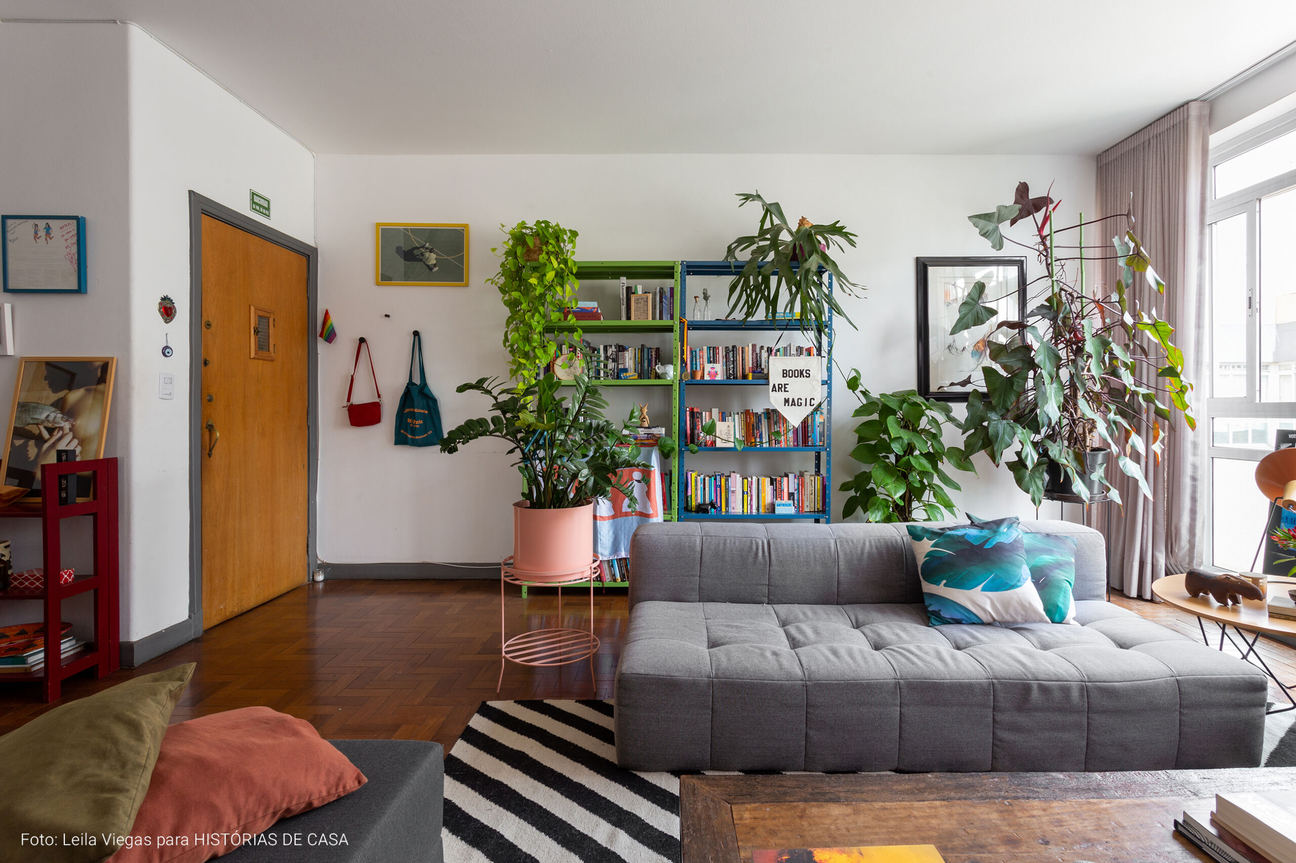 Apartamento alugado e colorido com boas ideias