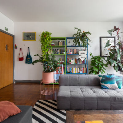 Apartamento alugado e colorido com boas ideias