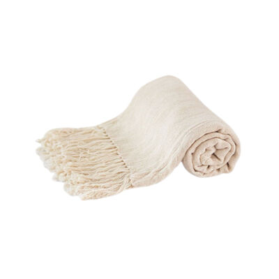 Manta Trama Aberta Cru