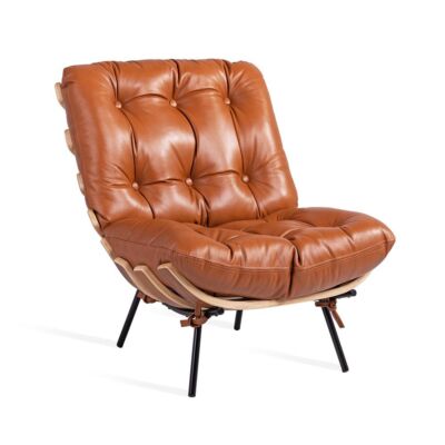 POLTRONA COSTELA COURO