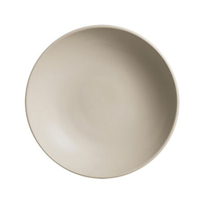 Jogo de Pratos Fundos em Cerâmica Stoneware Haya - Cru