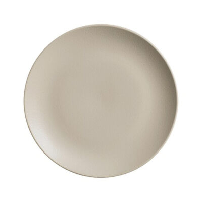 Jogo de Pratos Rasos em Cerâmica Stoneware Haya - Cru