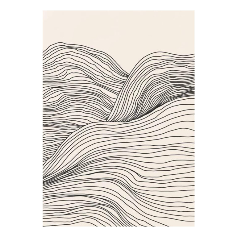 Abstract Lines Landscape - Firum Studio