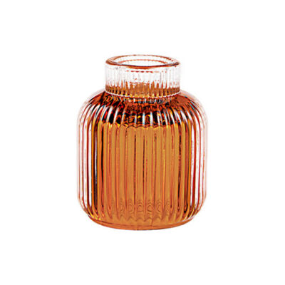 Porta-Vela em Vidro Duo Dianna - Âmbar