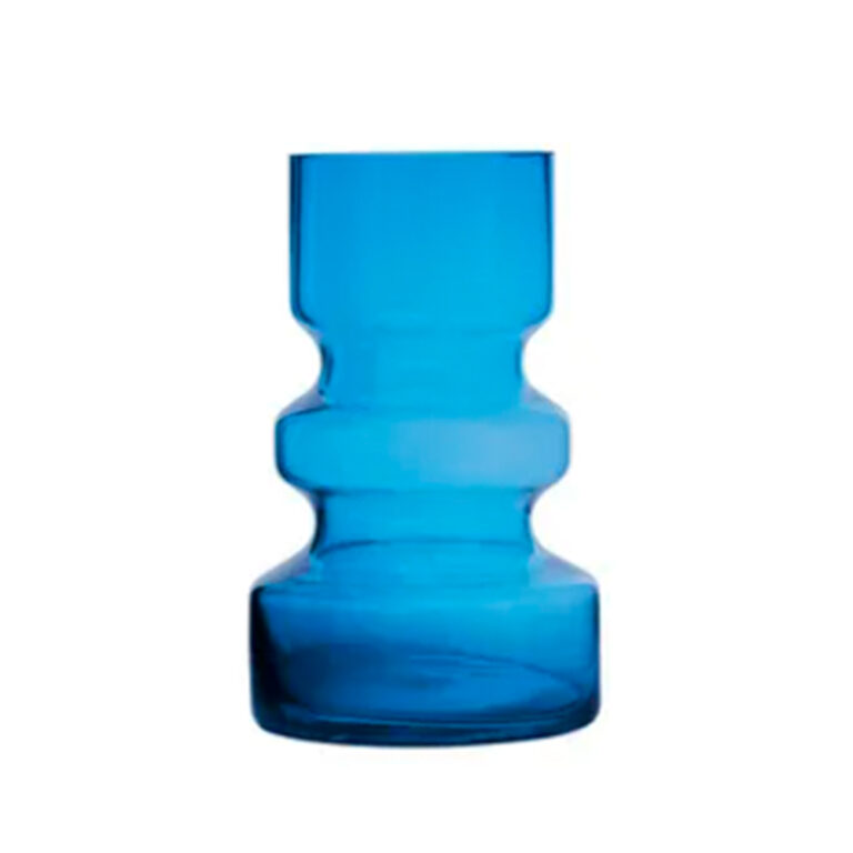 Vaso em Vidro Nanda II - Azul
