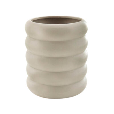 Cachepot em Cerâmica Vanessa - Cinza