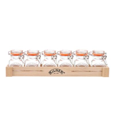 Jogo de Potes Herméticos com Suporte para Condimentos Kilner