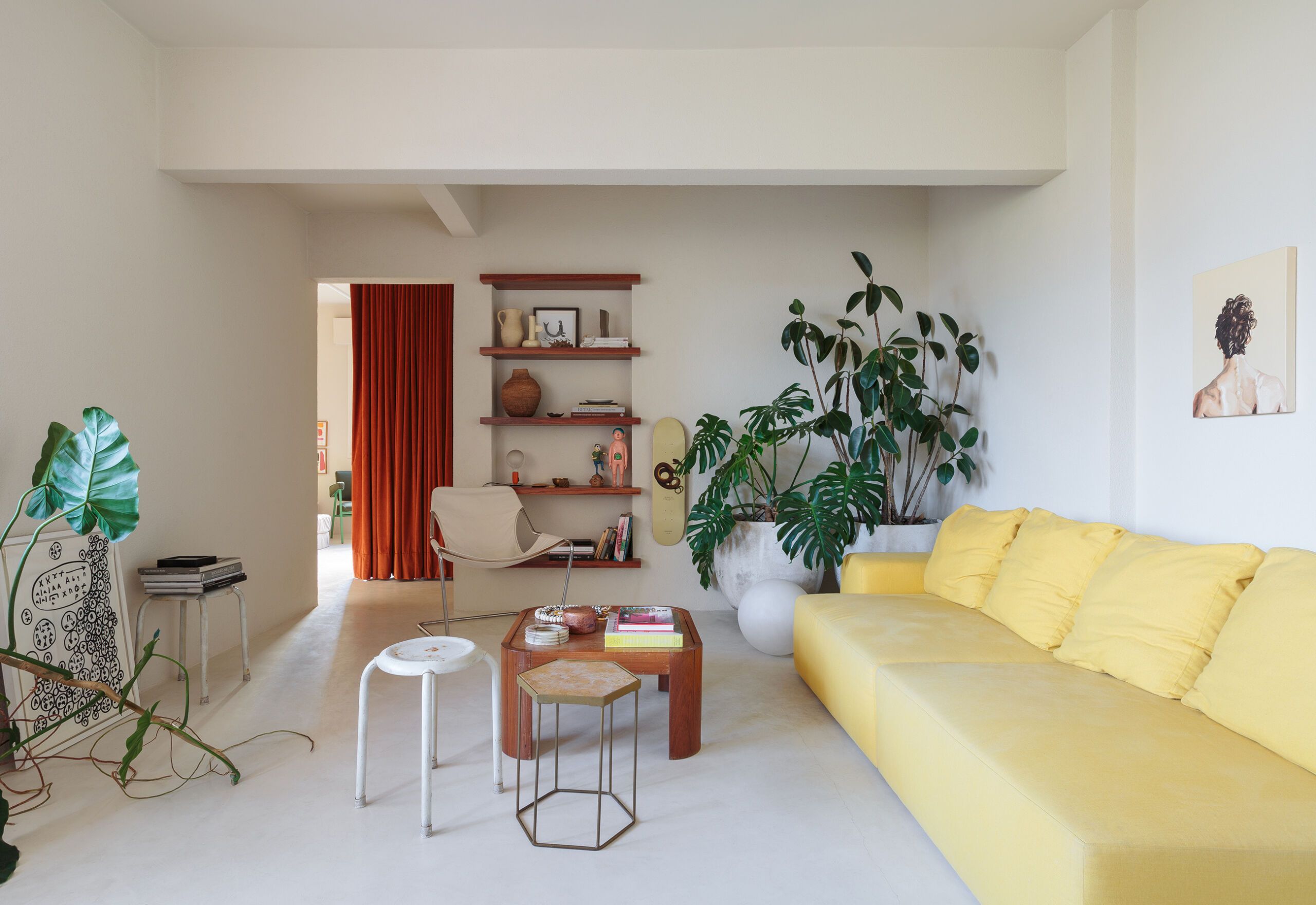 Apartamento acolhedor com texturas Histórias de Casa