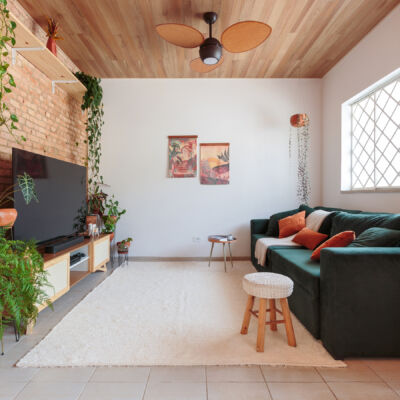 Antes e Depois Teto Vinílico na sala, forro de madeira, Histórias de Casa