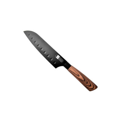 Faca Santoku Black Wood 7'' - Preta