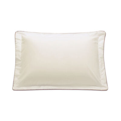 Fronha com Vivo Basics Off-White e Capuccino - 200 Fios