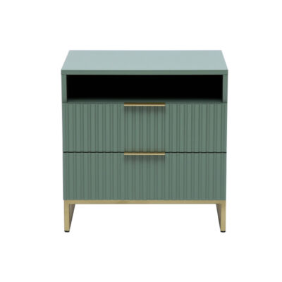 Mesa de Cabeceira Ondulada - Verde