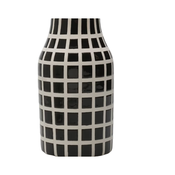 Vaso de cerâmica grid Artsy