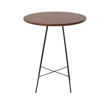 MESA LATERAL ALTA REDONDA 55 CM MID CENTURY