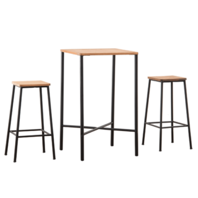 MESA ALTA COM 2 CADEIRAS FABRIC