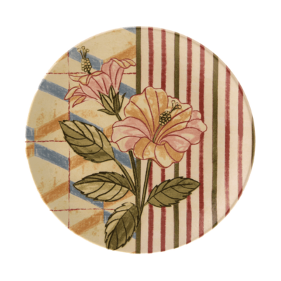 PRATO SOBREMESA SAUDADE TROPICAL FLOR