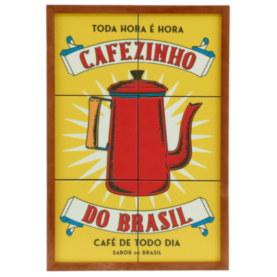 QUADRO 48 CM X 33 CM MEMÓRIA INTERIOR CAFÉZINHO