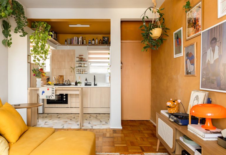 Apartamento colorido de apenas 50m2