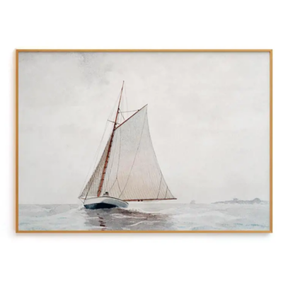 Sailing off Gloucester by Winslow Homer