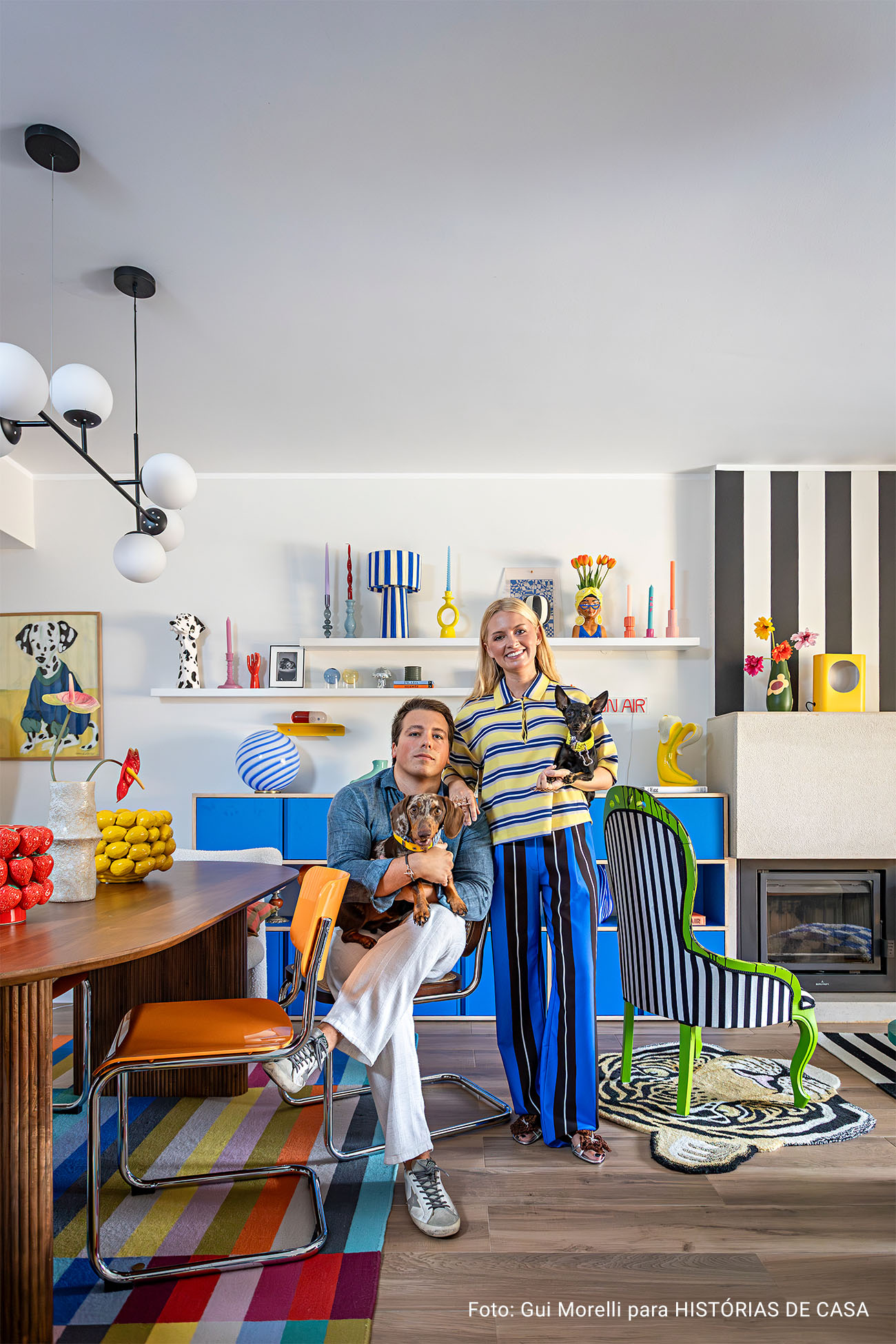 A casa mais colorida de Cascais - casa maximalista da influencer Carol Morais