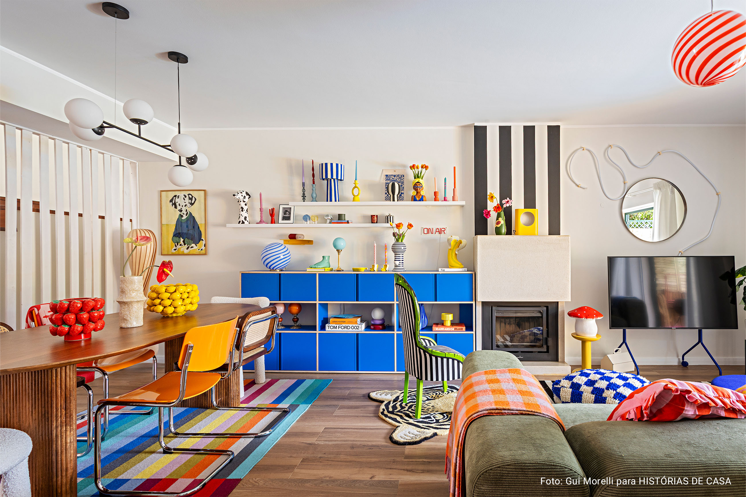 A casa mais colorida de Cascais - casa maximalista da influencer Carol Morais