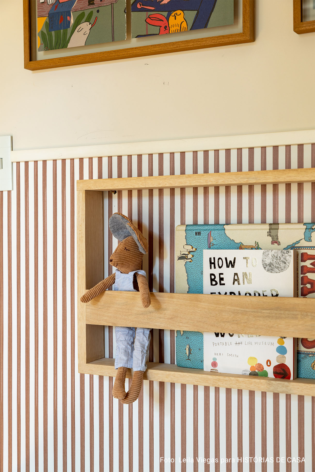 Decoração da casinha dos sonhos da designer Gabi - casa integrada com hall colorido, quarto de criança e brinquedoteca