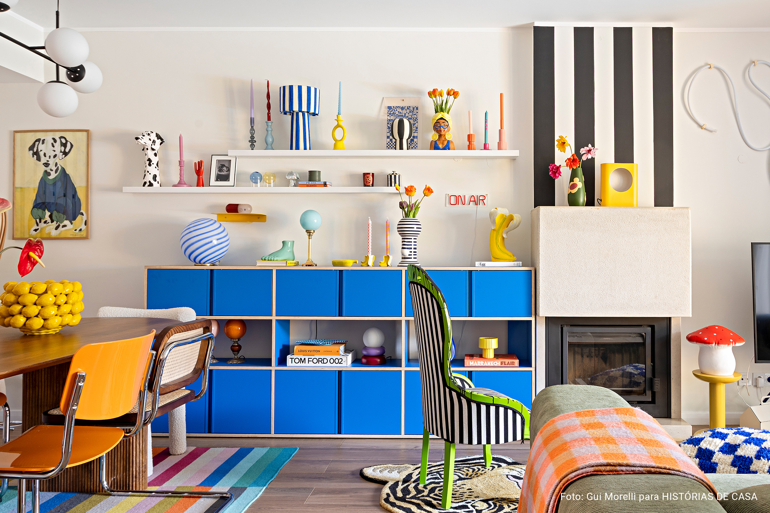 A casa mais colorida de Cascais - casa maximalista da influencer Carol Morais