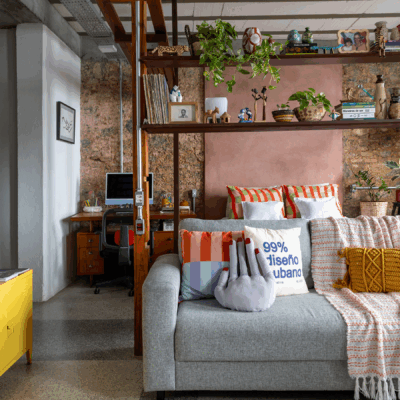 Mini apê com reuso e vista deslumbrante em Salvador - Com decoração intuitiva, este lar foi preenchido com cores, afeto e um acervo de histórias