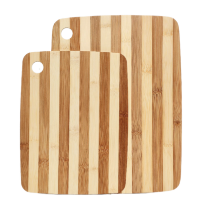 Kit tábuas de bambu 2 peças classic marrom