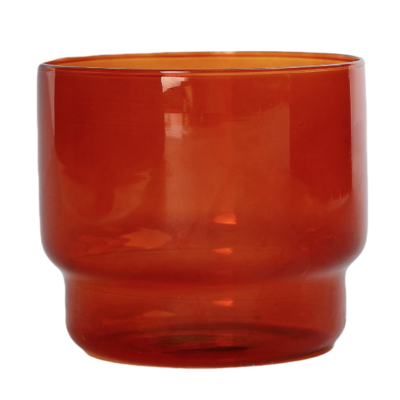 Copo baixo de vidro Babi 330ml - laranja