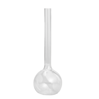 Vaso solitário de vidro 24x2x8cm