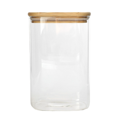 Pote de vidro multiuso com tampa 18cm