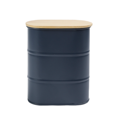 Lata para café Otávio 14x12cm - azul