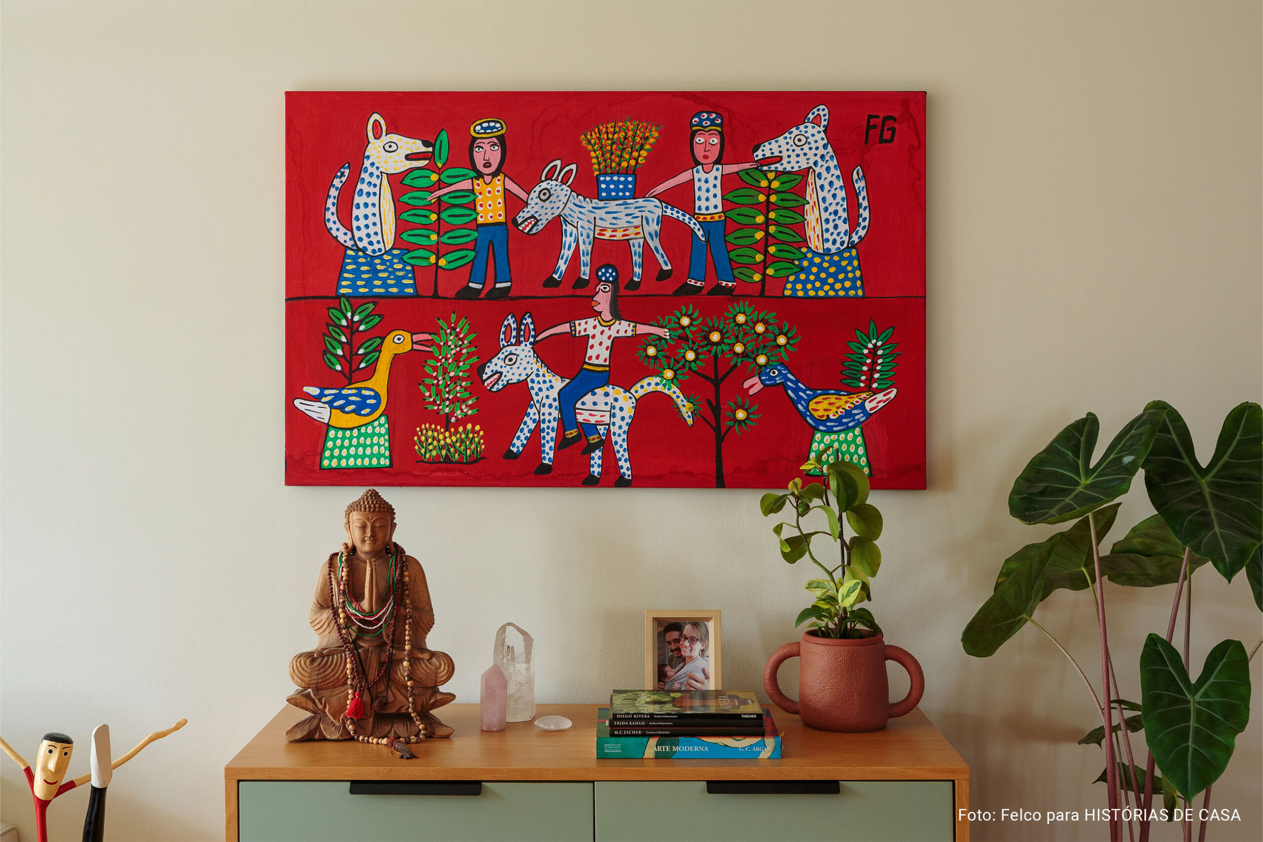 Uma casa colorida para celebrar a vida em família