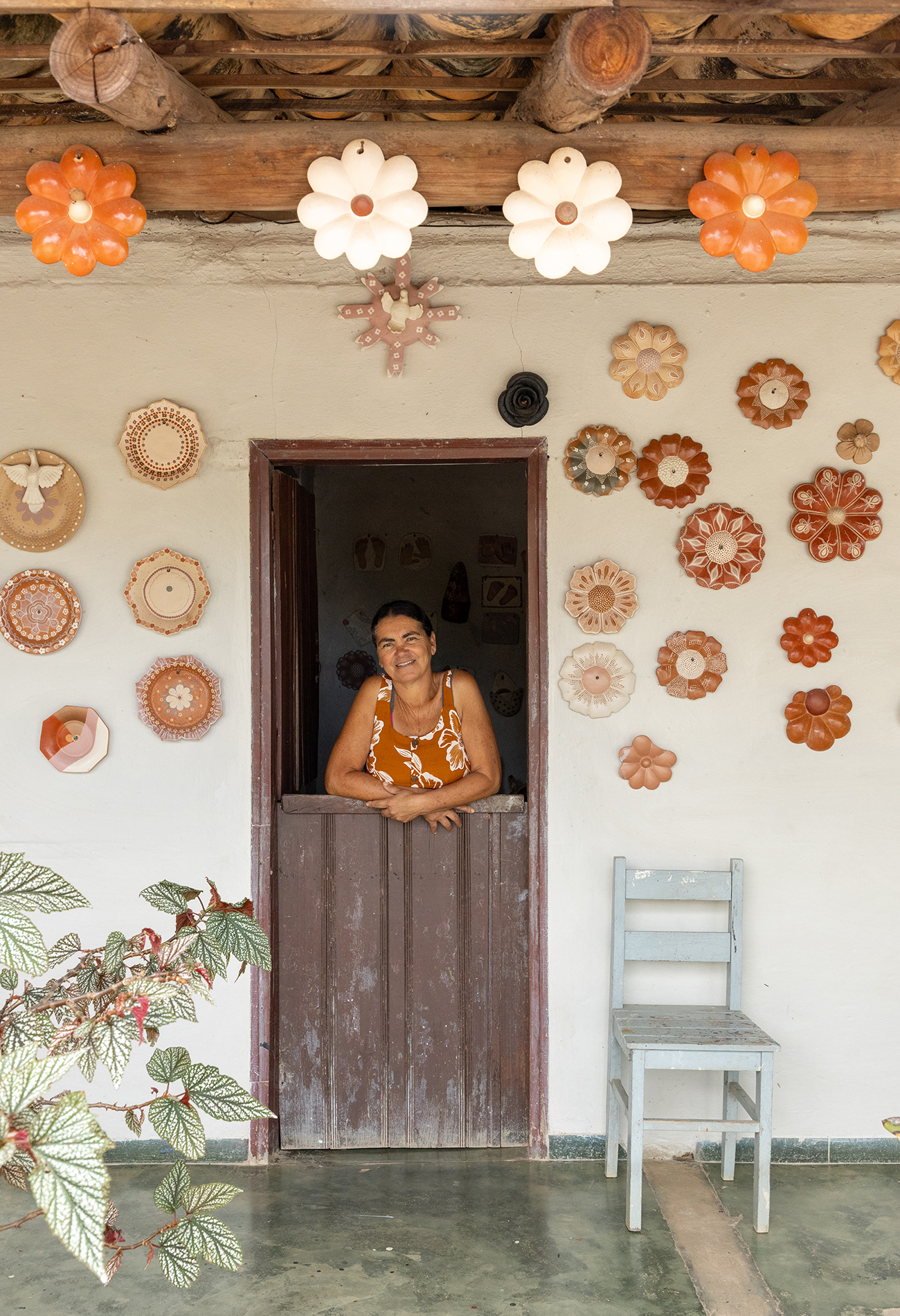 Casa da artesã Zezinha no Jequitinhonha
