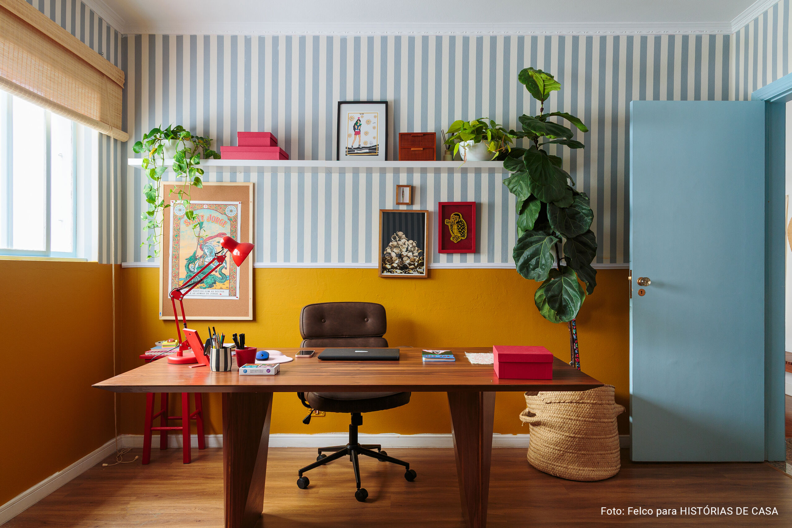 Apartamento alugado com ótimas ideias de decoração e muitas cores alegres