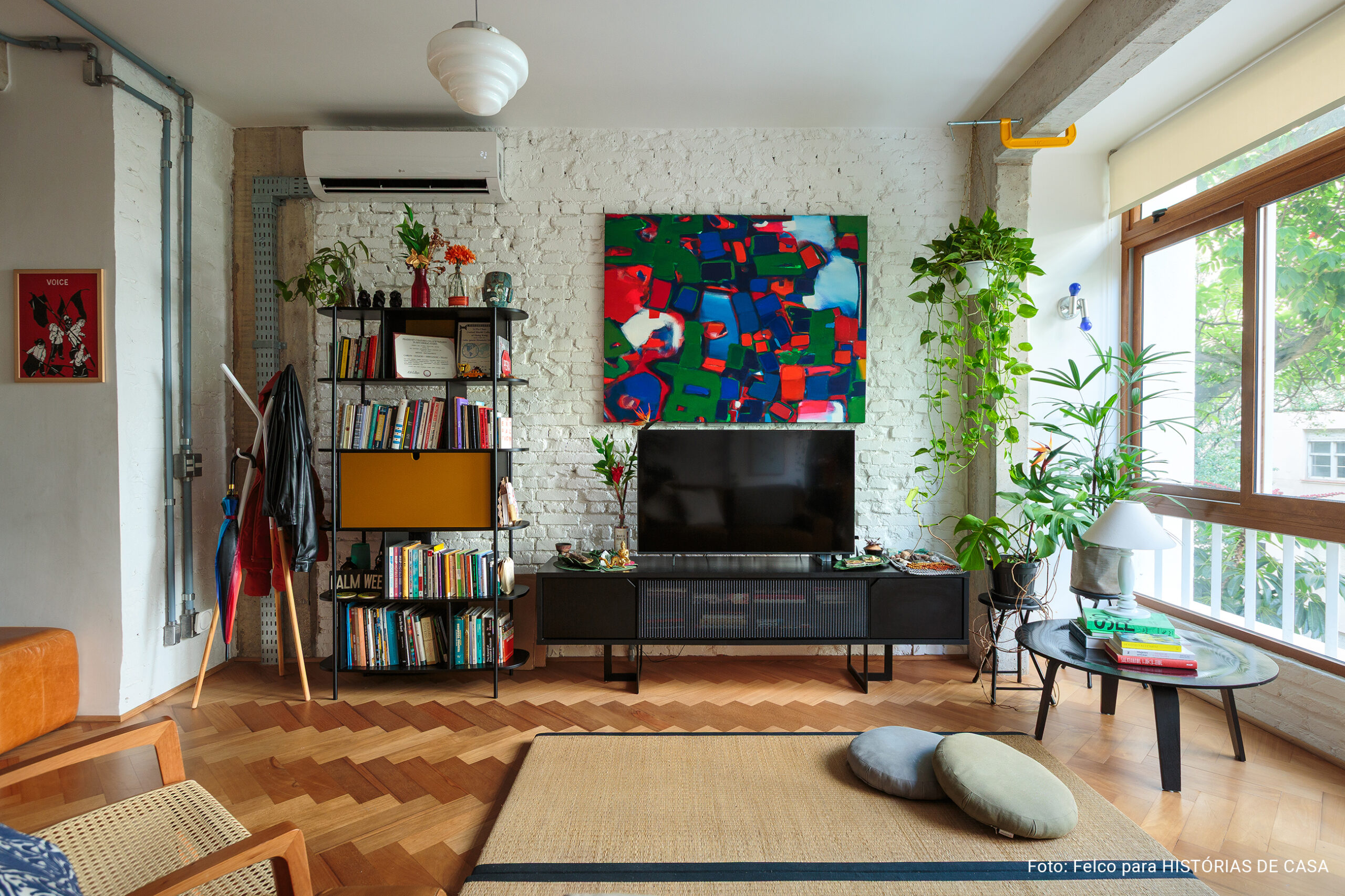 Apartamento no edifício Piauí com projeto de reforma moderno e ambientes integrados