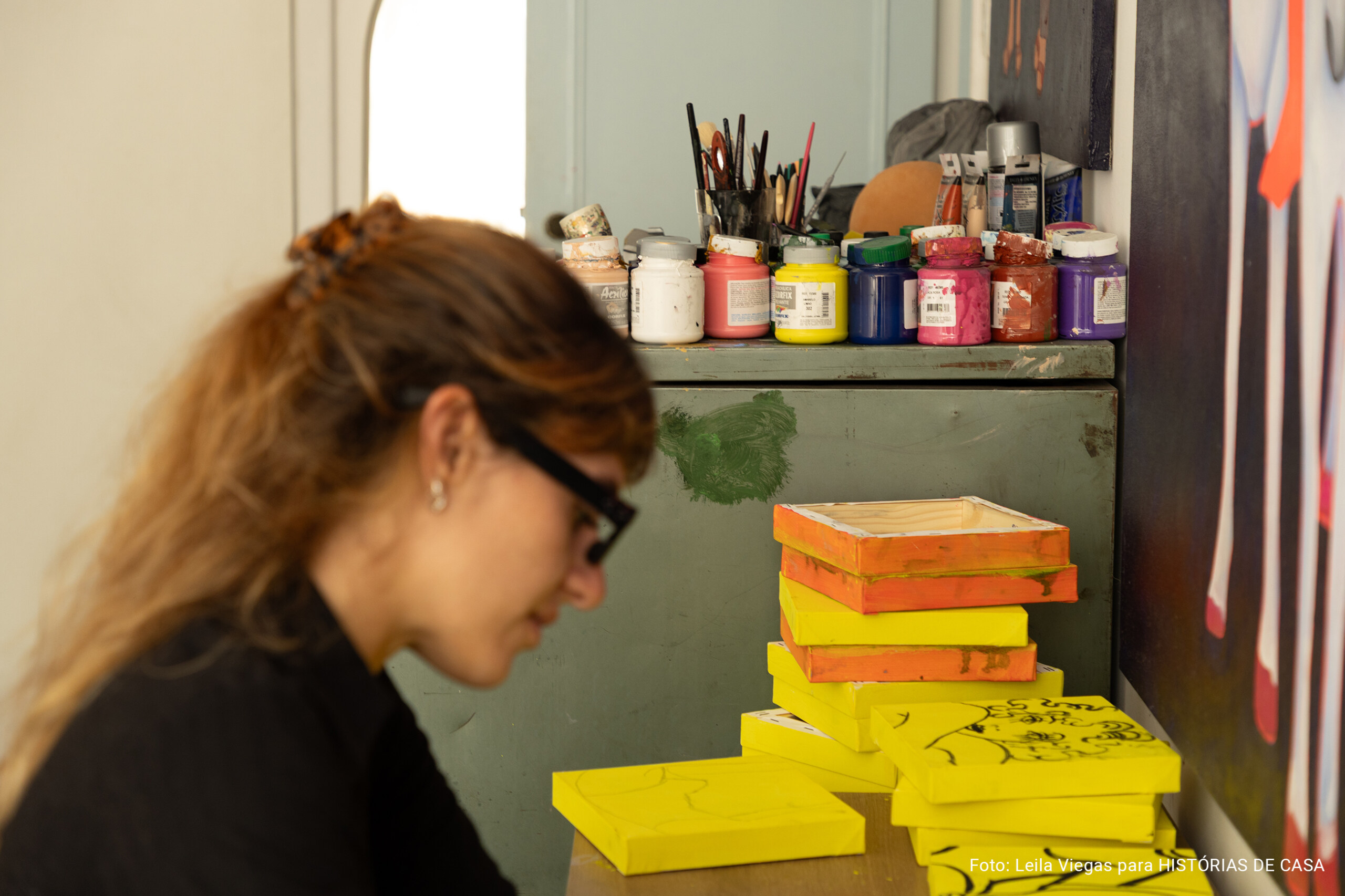 Apartamento da artista Lorena Moreira em Niterói no Histórias de Casa