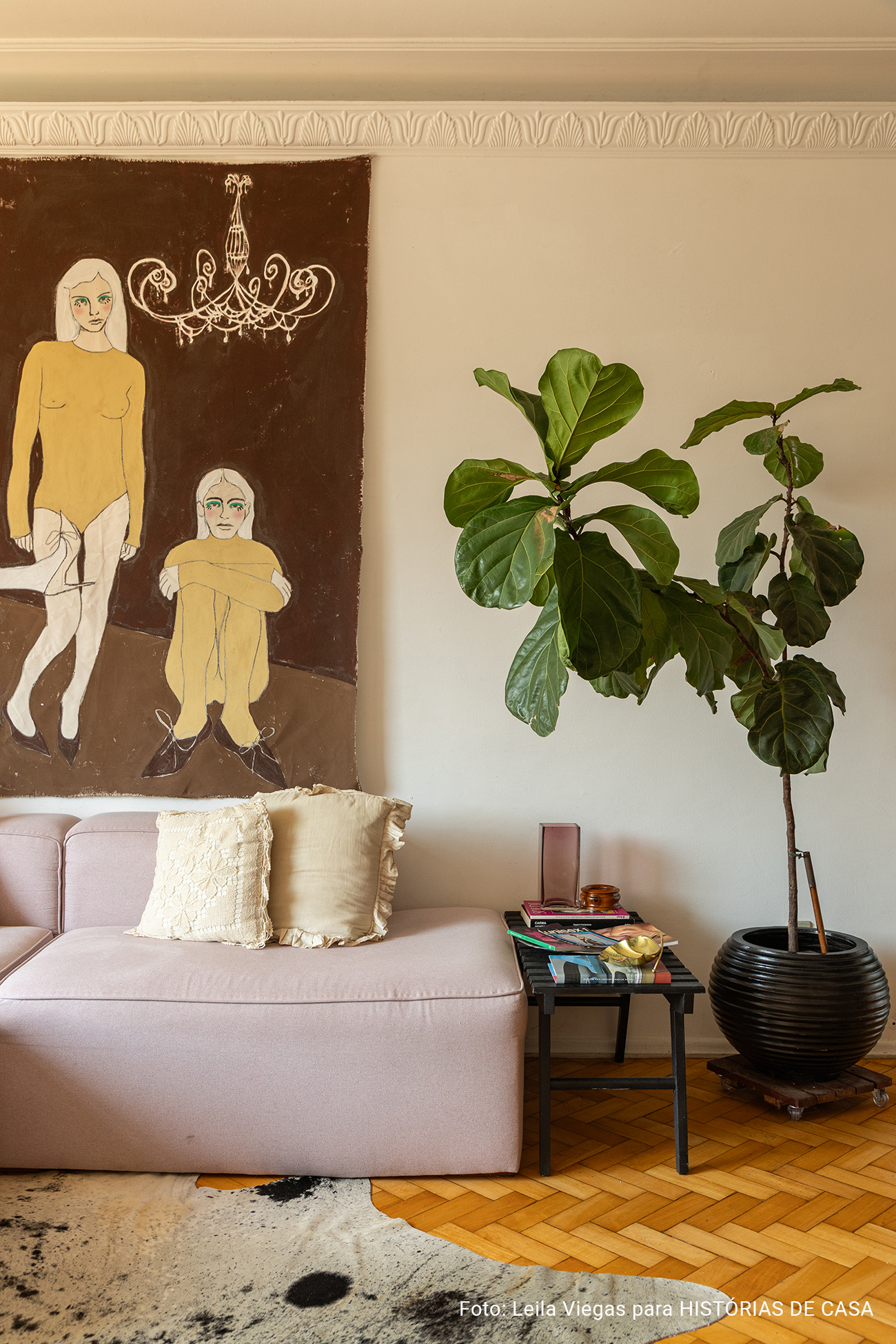 Apartamento da artista Lorena Moreira em Niterói no Histórias de Casa