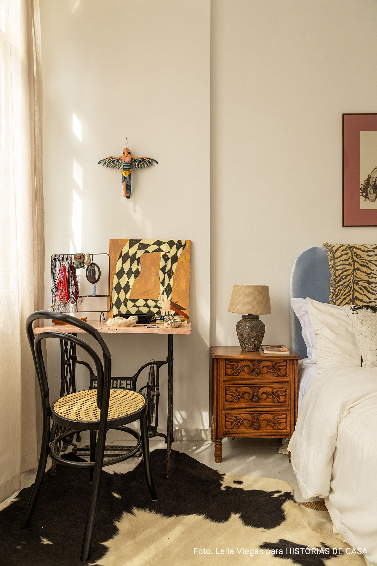 Apartamento da artista Lorena Moreira em Niterói no Histórias de Casa