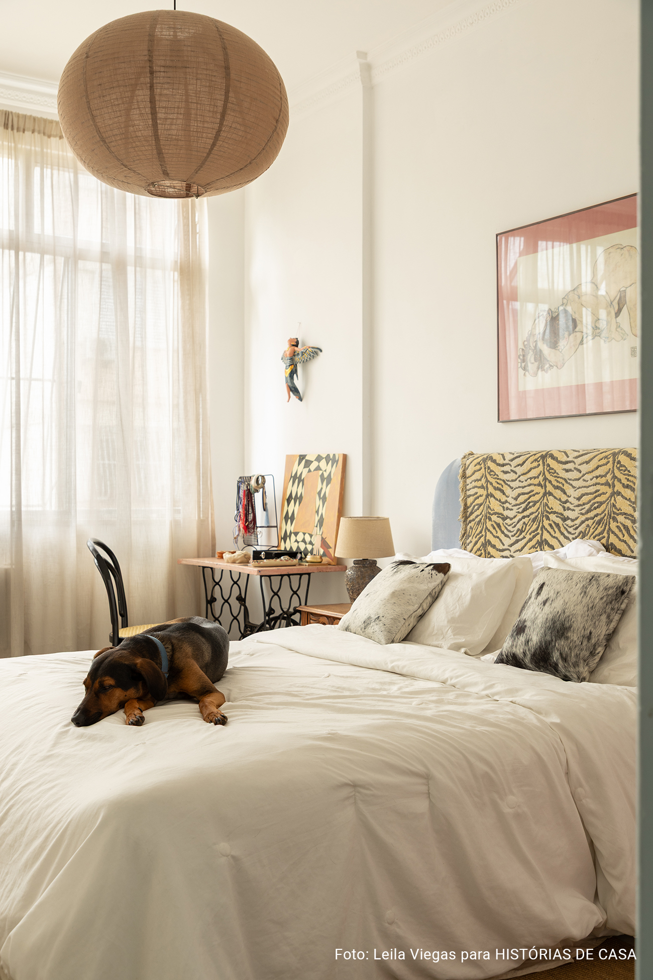 Apartamento da artista Lorena Moreira em Niterói no Histórias de Casa
