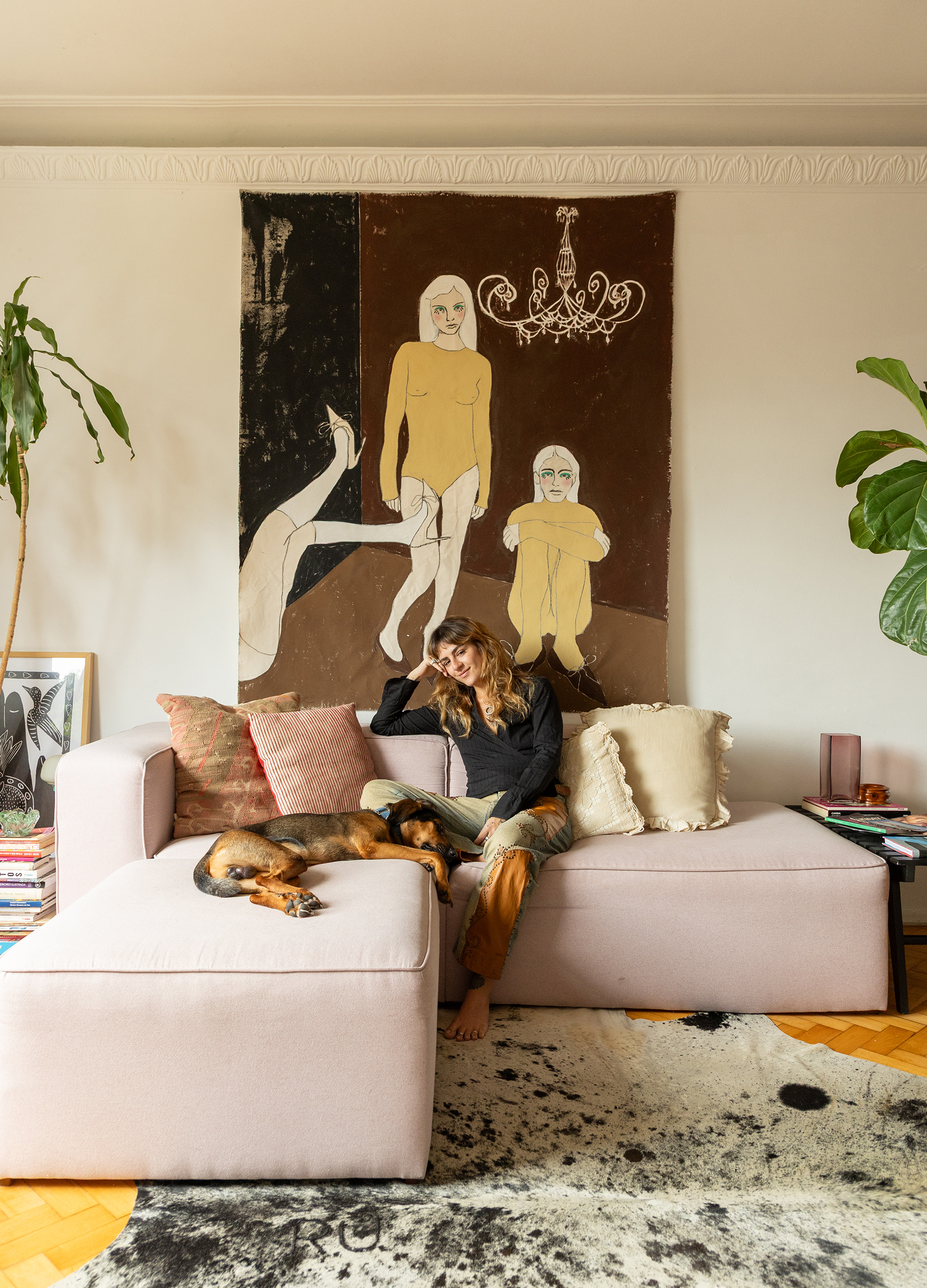 Apartamento da artista Lorena Moreira em Niterói no Histórias de Casa